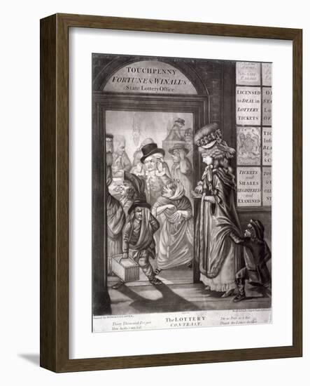 The Lottery Contrast, 1760-Robert Dighton-Framed Giclee Print