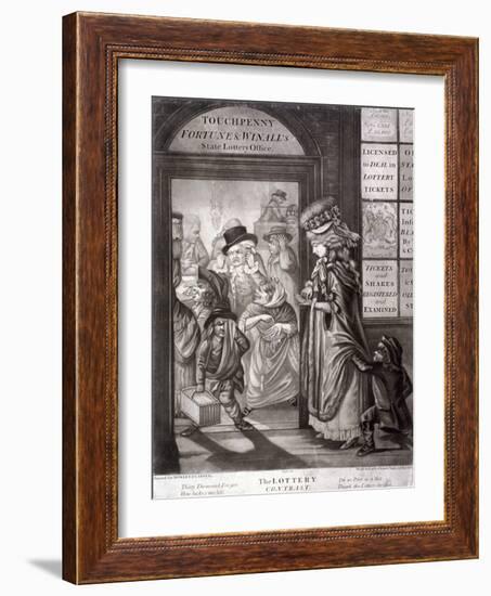 The Lottery Contrast, 1760-Robert Dighton-Framed Giclee Print