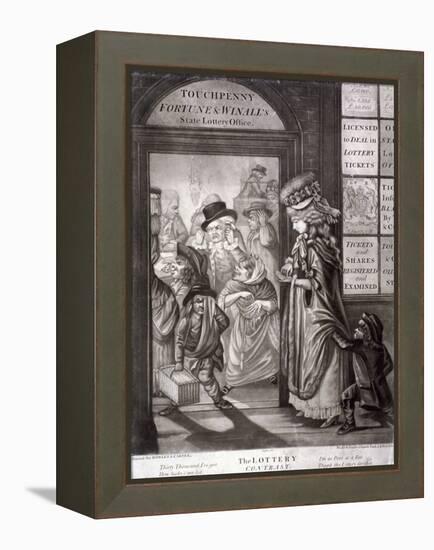 The Lottery Contrast, 1760-Robert Dighton-Framed Premier Image Canvas