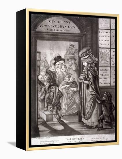 The Lottery Contrast, 1760-Robert Dighton-Framed Premier Image Canvas