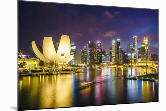 The Lotus Flower Shaped Artscience Museum Overlooking Marina Bay-Fraser Hall-Mounted Photographic Print