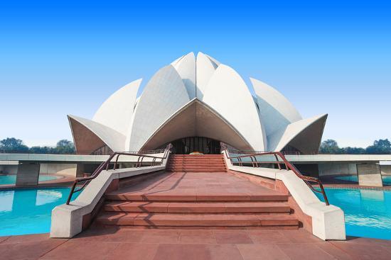 The Lotus Temple Located In New Delhi India Is A Bahai House Of Worship Photographic Print Saiko3p Art Com