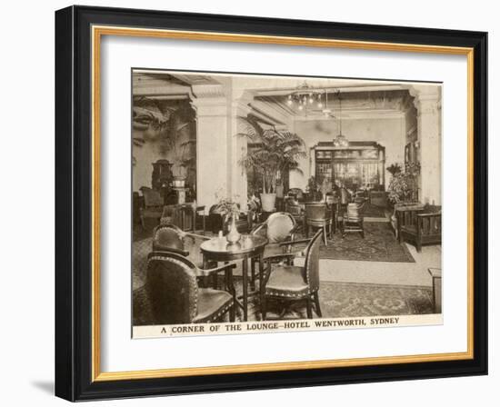 The Lounge at the Hotel Wentworth, Sydney, New South Wales, Australia-null-Framed Photographic Print