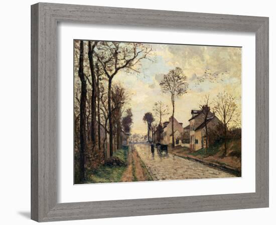 The Louveciennes Road, 1870 by Camille Pissarro-Camille Pissarro-Framed Giclee Print