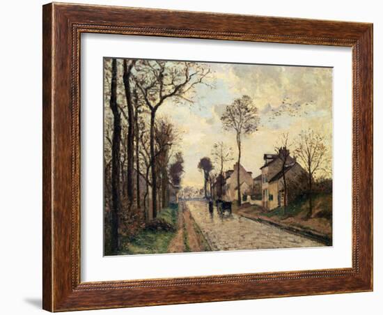 The Louveciennes Road, 1870 by Camille Pissarro-Camille Pissarro-Framed Giclee Print