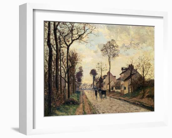 The Louveciennes Road, 1870 by Camille Pissarro-Camille Pissarro-Framed Giclee Print