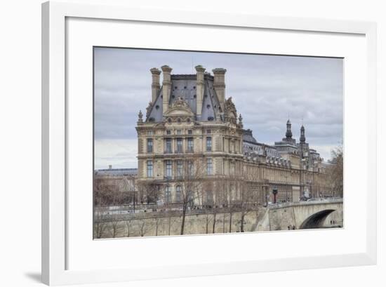 The Louvre And Pont Royal-Cora Niele-Framed Giclee Print