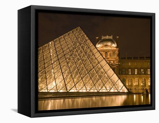 The Louvre at Twilight, Paris, France-Jim Zuckerman-Framed Premier Image Canvas