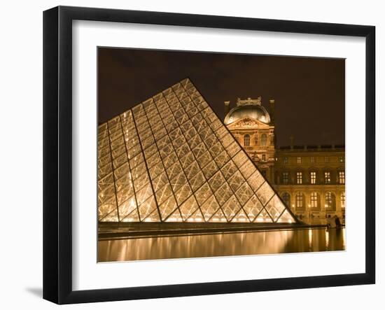 The Louvre at Twilight, Paris, France-Jim Zuckerman-Framed Photographic Print