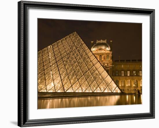 The Louvre at Twilight, Paris, France-Jim Zuckerman-Framed Photographic Print