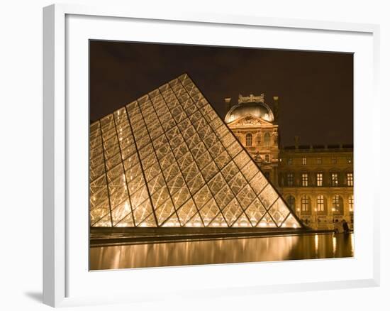 The Louvre at Twilight, Paris, France-Jim Zuckerman-Framed Photographic Print