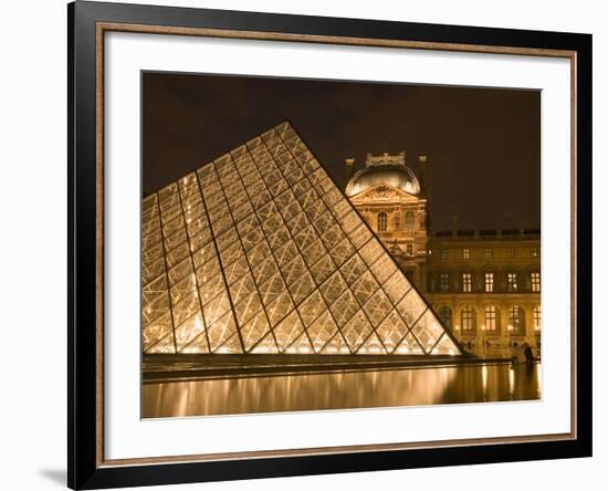 The Louvre at Twilight, Paris, France-Jim Zuckerman-Framed Photographic Print