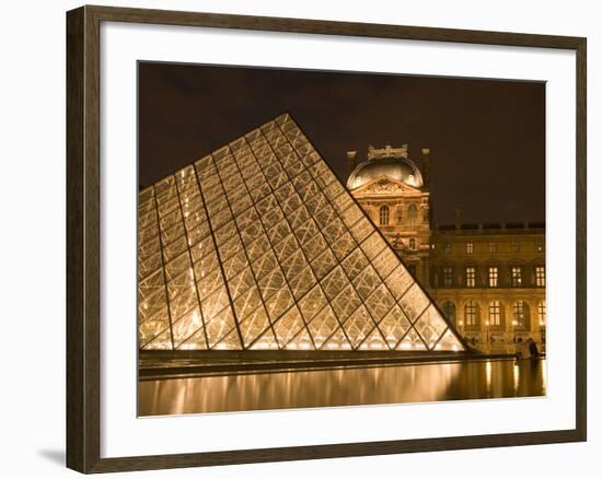 The Louvre at Twilight, Paris, France-Jim Zuckerman-Framed Photographic Print