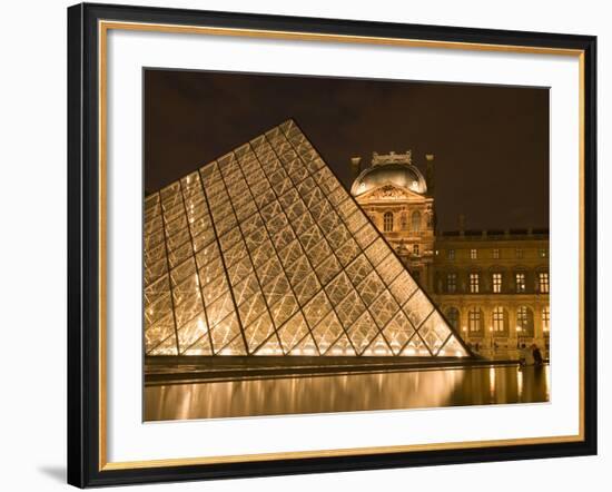 The Louvre at Twilight, Paris, France-Jim Zuckerman-Framed Photographic Print