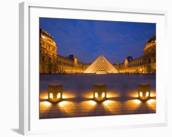 The Louvre at Twilight, Paris, France-Jim Zuckerman-Framed Photographic Print