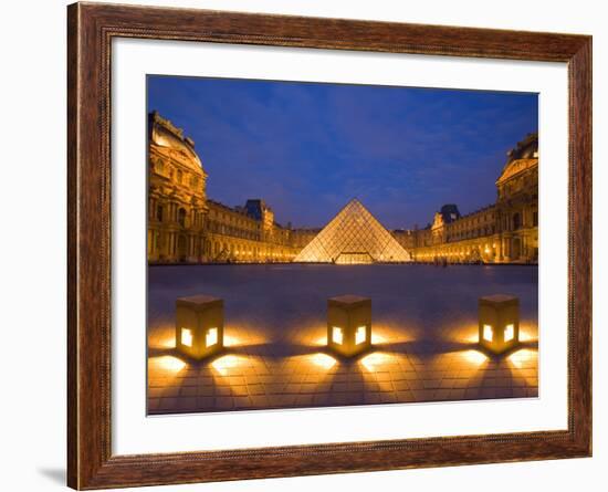 The Louvre at Twilight, Paris, France-Jim Zuckerman-Framed Photographic Print