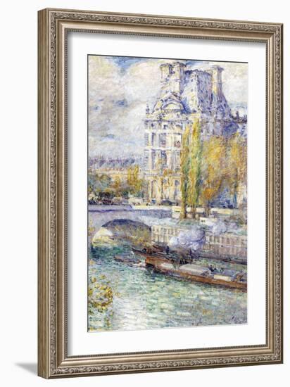 The Louvre On Port Royal-Childe Hassam-Framed Art Print