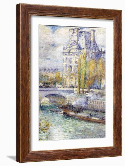 The Louvre On Port Royal-Childe Hassam-Framed Art Print