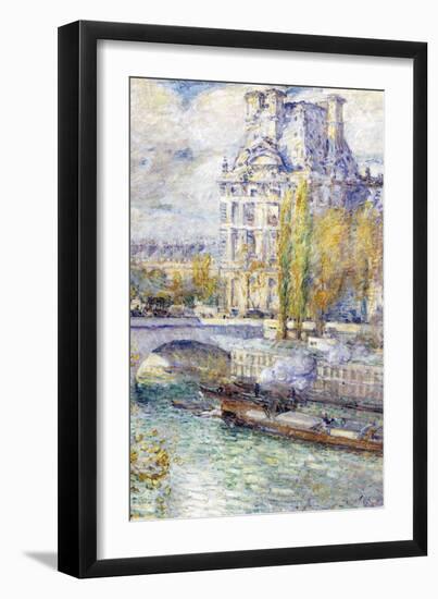 The Louvre On Port Royal-Childe Hassam-Framed Art Print