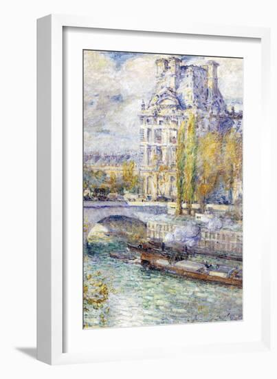 The Louvre On Port Royal-Childe Hassam-Framed Art Print