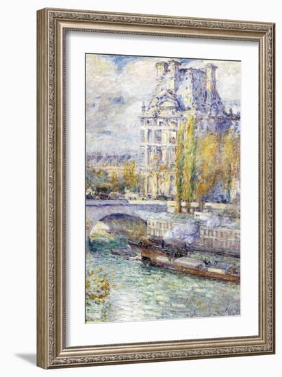 The Louvre on Port Royal-Childe Hassam-Framed Art Print