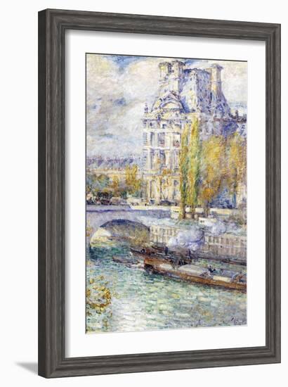 The Louvre on Port Royal-Childe Hassam-Framed Art Print