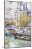 The Louvre on Port Royal-Childe Hassam-Mounted Art Print