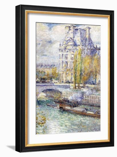 The Louvre on Port Royal-Childe Hassam-Framed Art Print