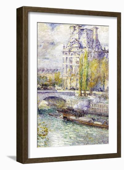 The Louvre On Port Royal-Childe Hassam-Framed Art Print