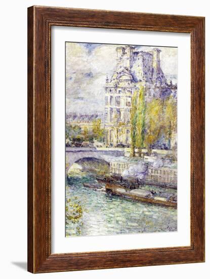 The Louvre On Port Royal-Childe Hassam-Framed Art Print