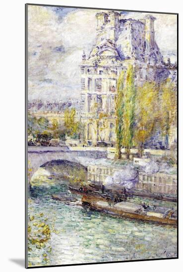The Louvre On Port Royal-Childe Hassam-Mounted Art Print