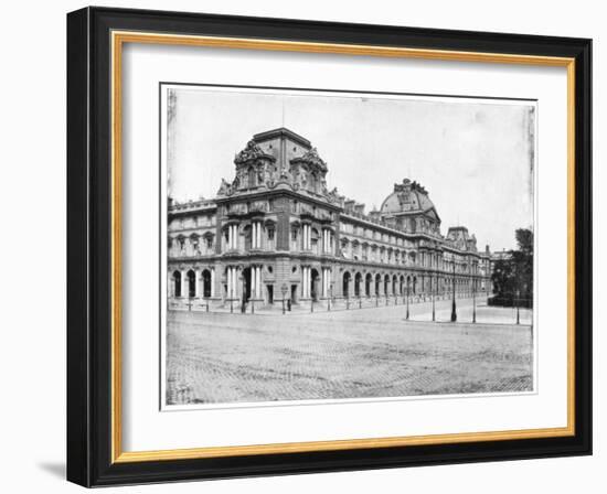 The Louvre, Paris, Late 19th Century-John L Stoddard-Framed Giclee Print