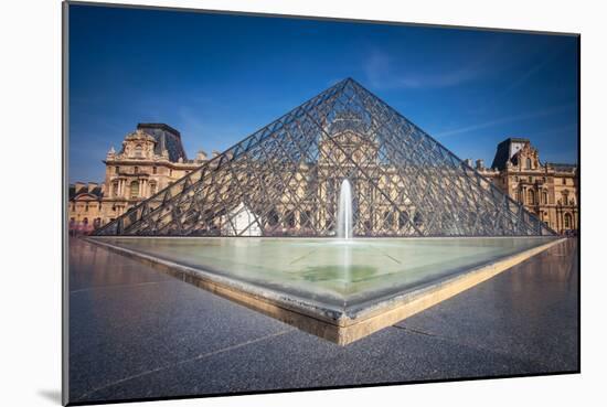 The Louvre Pyramid-gornostaj-Mounted Photographic Print