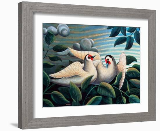 The Love Birds-Jerzy Marek-Framed Giclee Print
