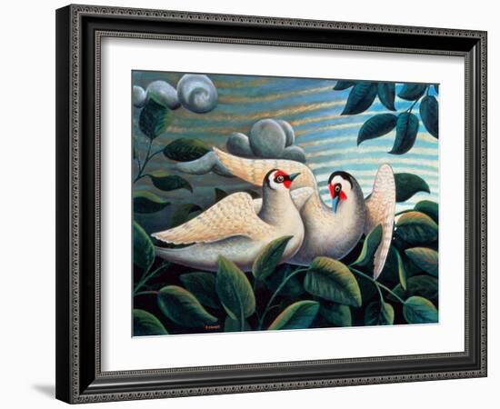 The Love Birds-Jerzy Marek-Framed Giclee Print