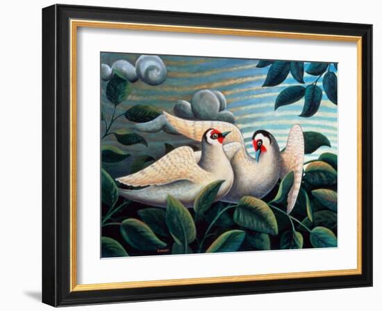 The Love Birds-Jerzy Marek-Framed Giclee Print