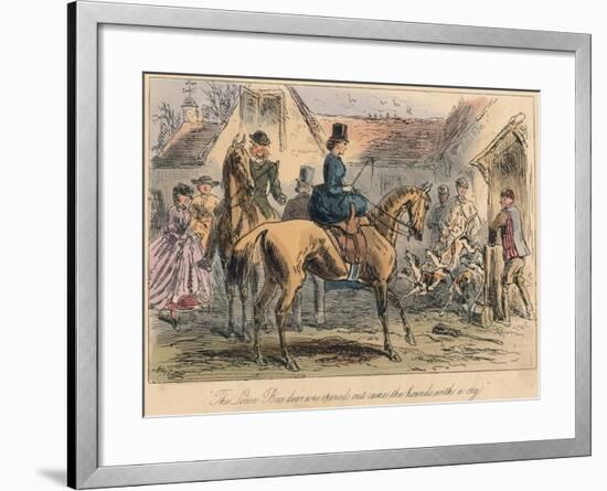 The Love Box Door Was Opened, Out Came the Hounds with a Cry, 1865-Robert Smith Surtees-Framed Giclee Print