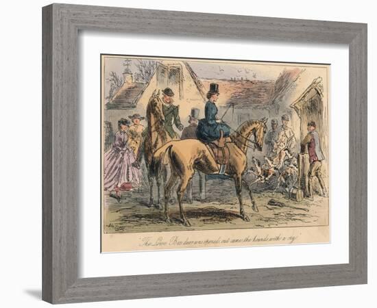 The Love Box Door Was Opened, Out Came the Hounds with a Cry, 1865-Robert Smith Surtees-Framed Giclee Print