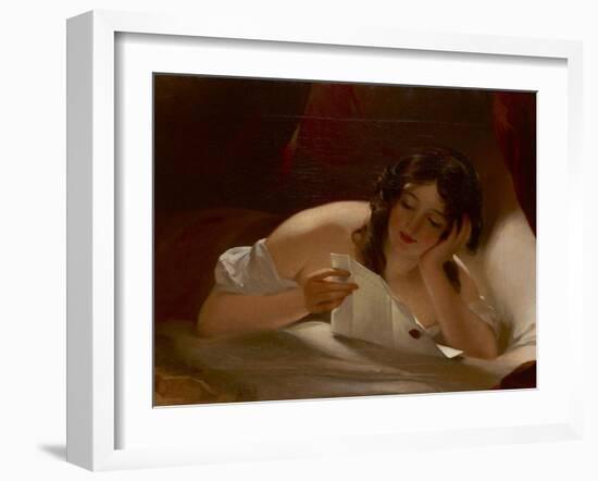 The Love Letter, 1834-Thomas Sully-Framed Giclee Print