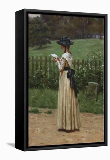 The Love Letter, 19th Century-Edmund Blair Leighton-Framed Premier Image Canvas