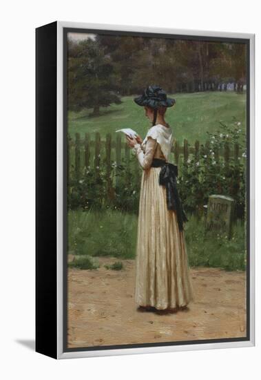 The Love Letter, 19th Century-Edmund Blair Leighton-Framed Premier Image Canvas
