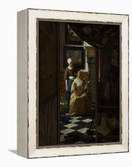 The Love Letter, c.1669-70-Johannes Vermeer-Framed Premier Image Canvas