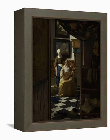 The Love Letter, c.1669-70-Johannes Vermeer-Framed Premier Image Canvas