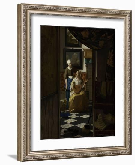 The Love Letter, c.1669-70-Johannes Vermeer-Framed Giclee Print