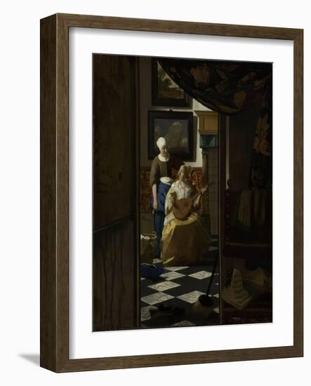 The Love Letter, c.1669-70-Johannes Vermeer-Framed Giclee Print