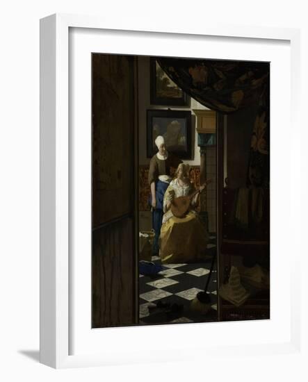 The Love Letter, c.1669-70-Johannes Vermeer-Framed Giclee Print