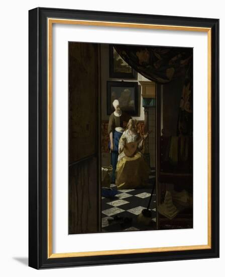 The Love Letter, c.1669-70-Johannes Vermeer-Framed Giclee Print