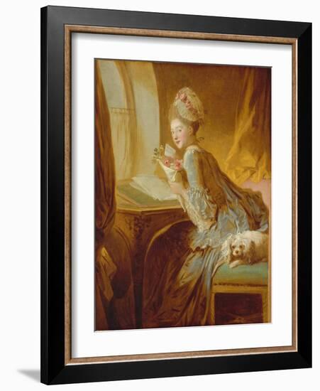 The Love Letter, c.1770-Jean-Honore Fragonard-Framed Giclee Print