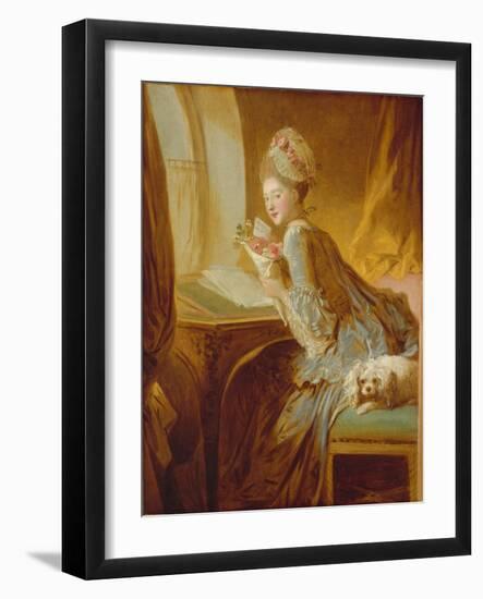 The Love Letter, c.1770-Jean-Honore Fragonard-Framed Giclee Print