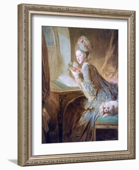 The Love Letter, C1770-Jean-Honore Fragonard-Framed Giclee Print